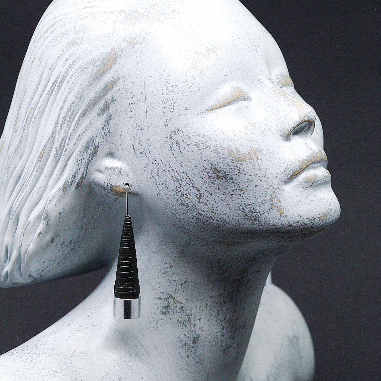 Silver Cone Earrings