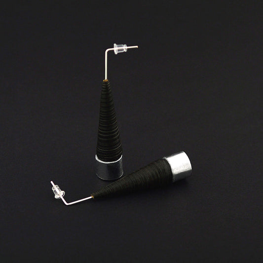 Silver Cone Earrings