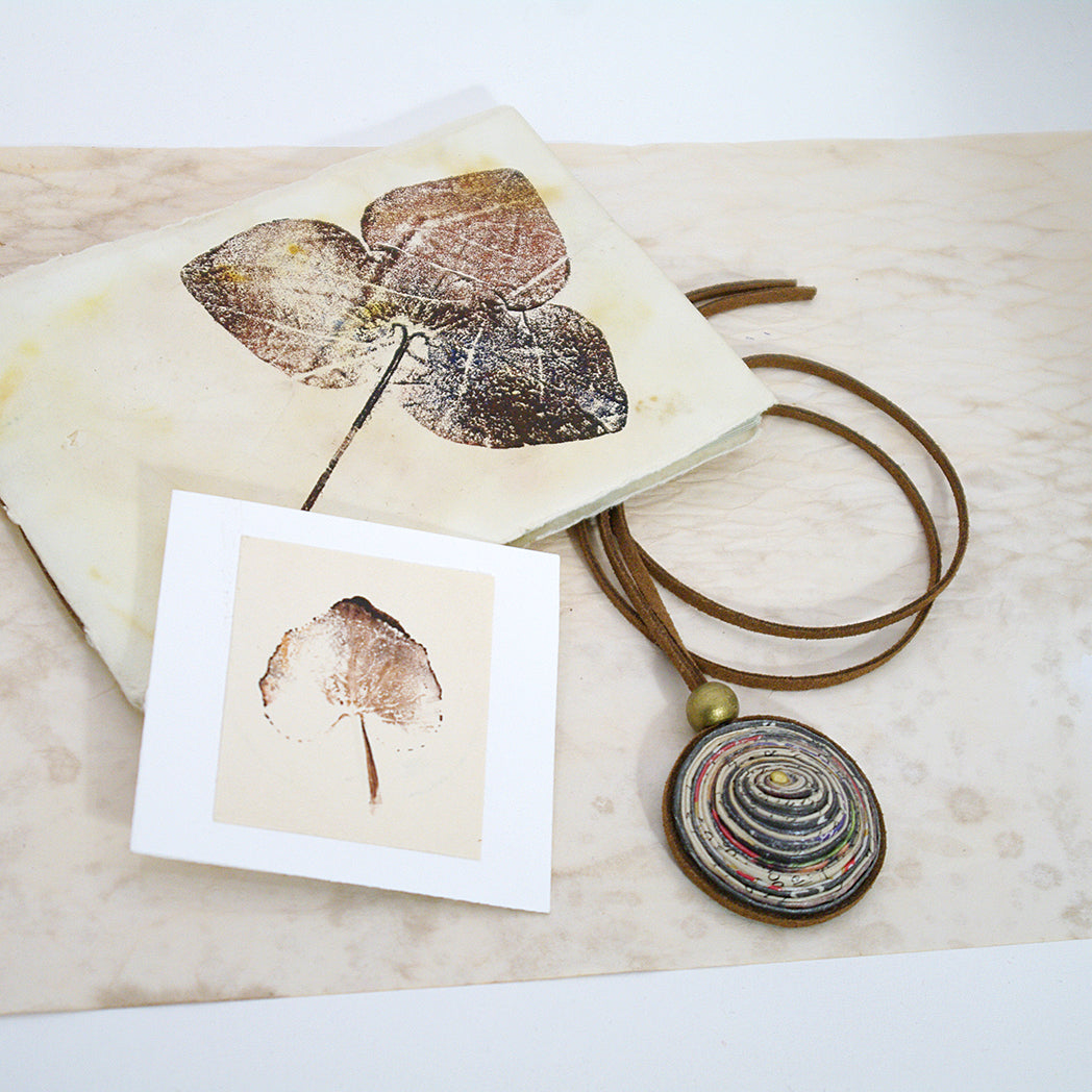 Leaf Monoprint Gift Set