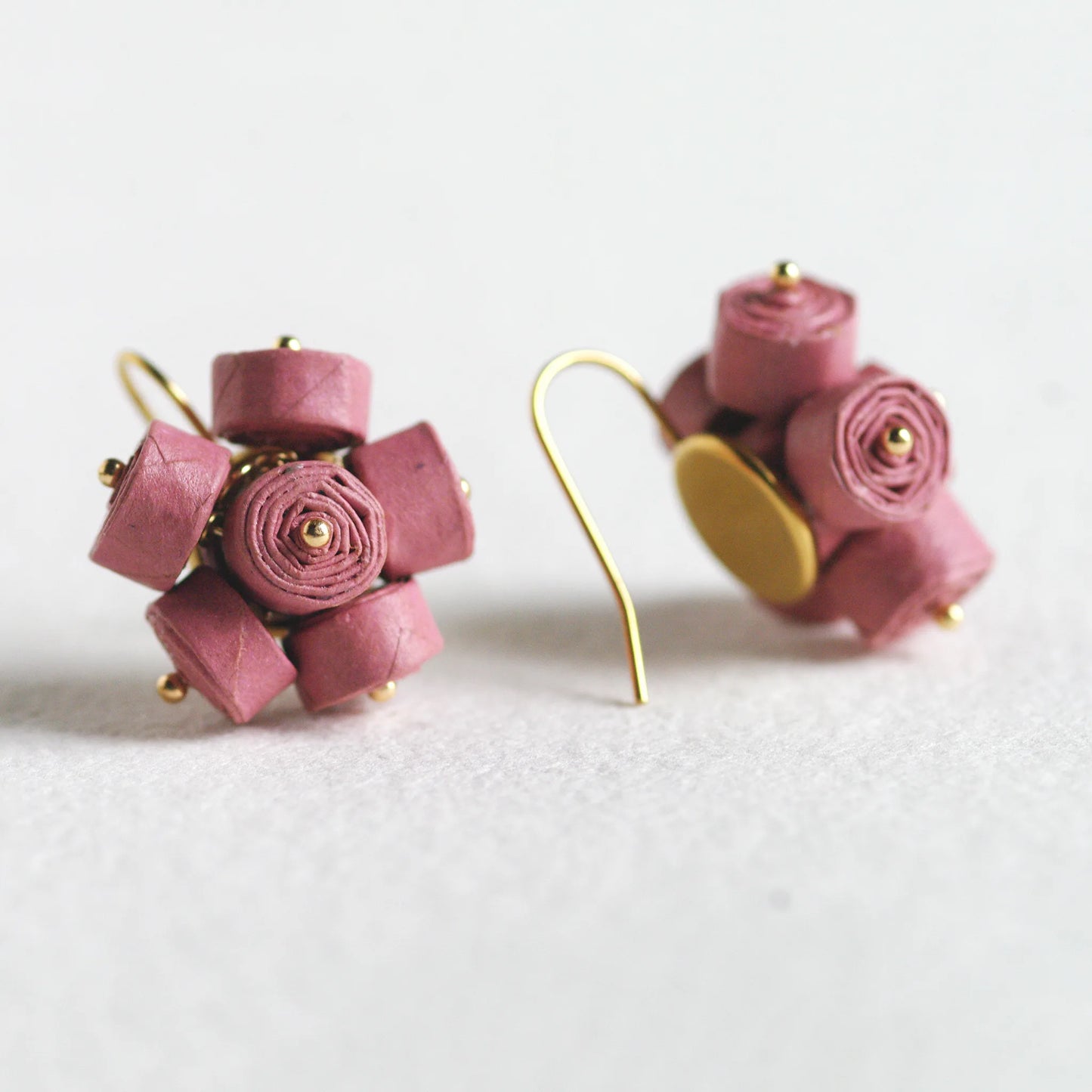 Cercei Statement Floare. Colecţia Pink Power