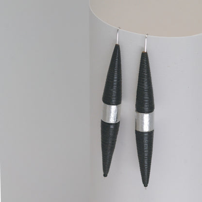 Noir Re:Form Biconic Earrings