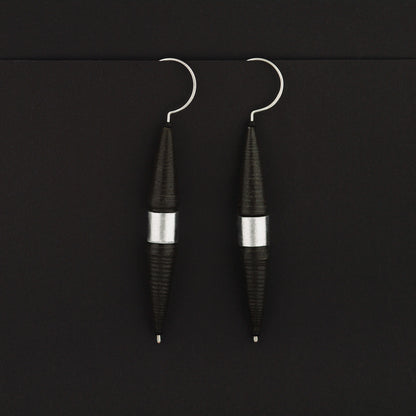 Noir Re:Form Biconic Earrings