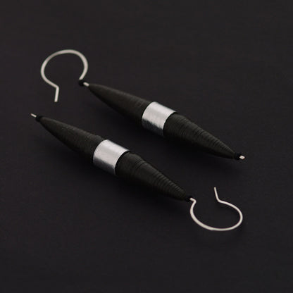 Noir Re:Form Biconic Earrings